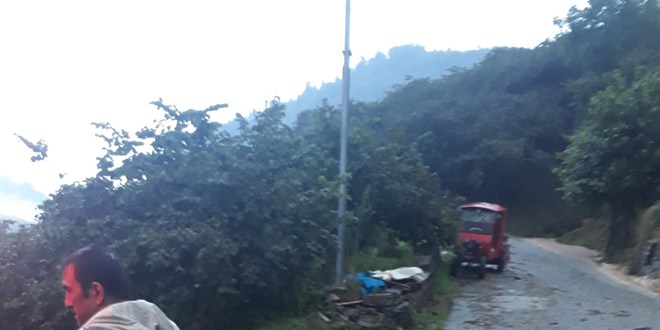 Giresun'da saanak heyelan ve su taknlarna yol at