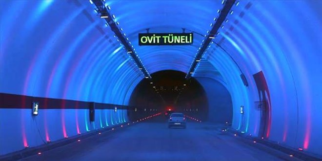 Ovit Tüneli ile yılda 15,5 milyon lira tasarruf
