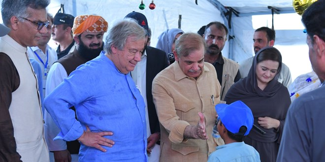 BM Genel Sekreteri Guterres, Pakistan'a selle mcadelede hzla yardm edilmesini istedi