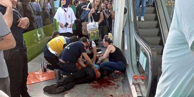 Bursa'da metroda yüzlerce kişinin gözü önünde dehşet