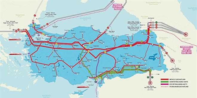 Doğal gazda Türkiye doğal merkez