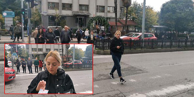 45 dakikada ışık ihlalinden 75 yayaya ceza