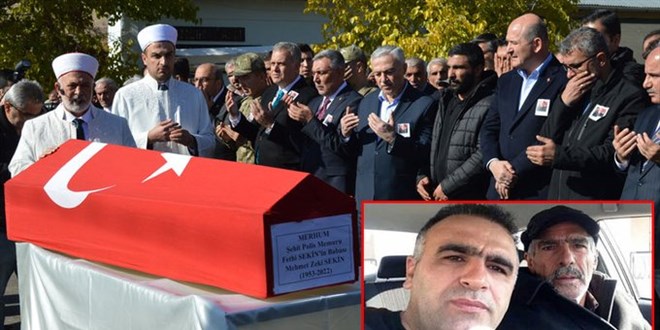 Şehit Fethi Sekin'in babası, Elazığ'da toprağa verildi