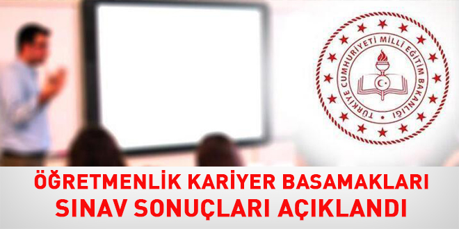 Öğretmenlik Kariyer Basamakları sınav sonuçları açıklandı