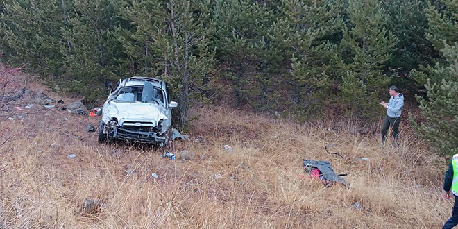 Otomobiliyle şarampole düşen uzman çavuş hayatını kaybetti