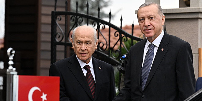 Erdoğan-Bahçeli görüşmesi sona erdi