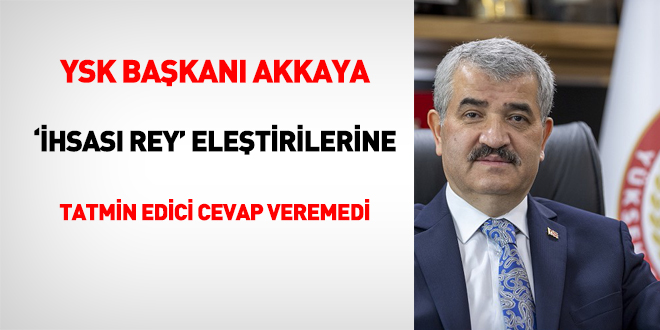 YSK Bakan tepkilere cevap verdi ama neden konutuunu aklamad