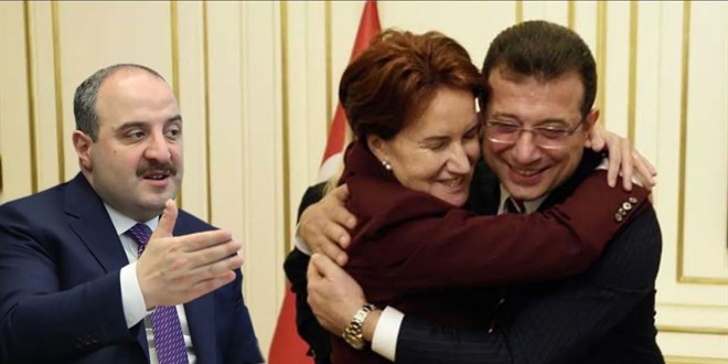 Bakan Varank'tan, Akşener ve İmamoğlu'na 'sarılma' tepkisi