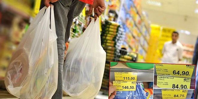 Marketlerde etiket mesaisi: Zam cebe girmeden market kasasına girdi