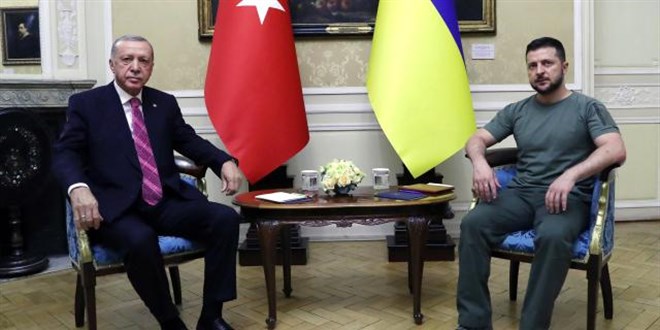 Cumhurbaşkanı Erdoğan Zelenskiy ile görüştü