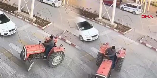 Drift atan traktör sürücüsüne 21 bin lira ceza