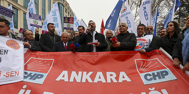 CHP, emekli ve memur maaşı zam oranına 81 ilde tepki gösterdi