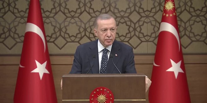 Erdoan: Net sfr emisyon hedefimize doru yolumuza devam edeceiz