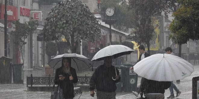 Meteoroloji'den kuvvetli ya uyars - Harital