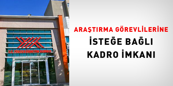 Araştırma görevlilerine isteğe bağlı kadro imkanı