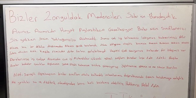 Madencilerden öğrencilere duygulandıran mesaj: Mühendis olun, sağlam binalar yapın