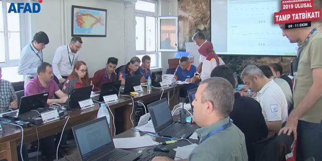 AFAD, 2019'da 7,5 büyüklüğünde deprem öngören tatbikat yaptı