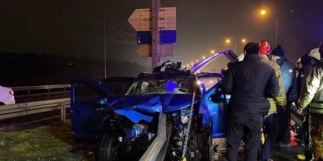 TEM Otoyolu'ndaki trafik kazasında 1 kişi öldü