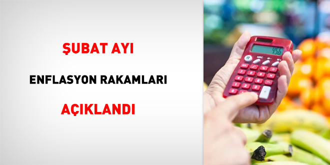 Enflasyon rakamları açıklandı