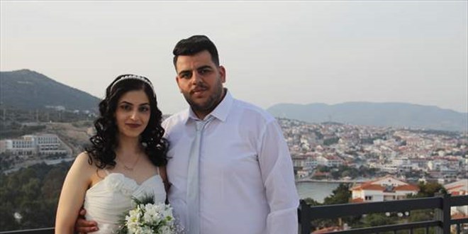 Hatay'daki depremden sa kurtulan ift Data'da evlendi