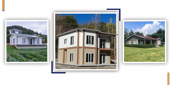 Deprem Bölgesine Konteyner Kent ve Prefabrik Ev Hızla Yapılıyor