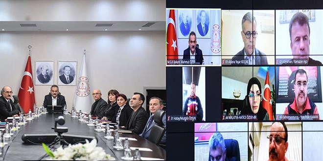 Bakan Özer, deprem bölgesindeki 10 ilin milli eğitim müdürüyle görüştü