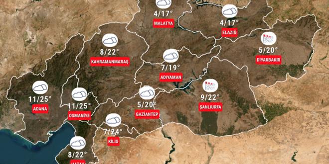 Deprem bölgesinde hava durumu