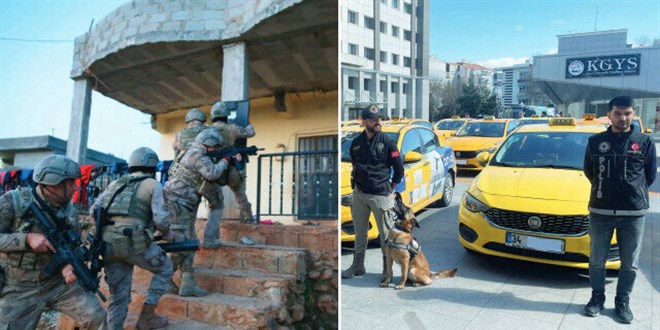 Taksi ve motosikletle kokain servisi