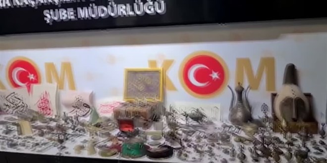 Ankara'da tarihi eser niteliğinde 1771 obje ele geçirildi