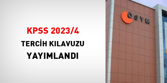 KPSS 2023/4 tercih klavuzu yaymland