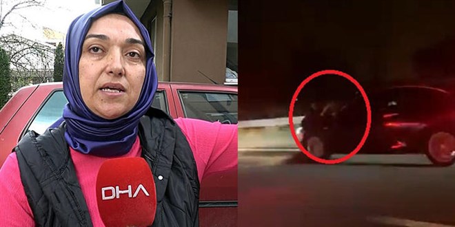 Oğlu için kaputta 40 kilometre giden anne konuştu