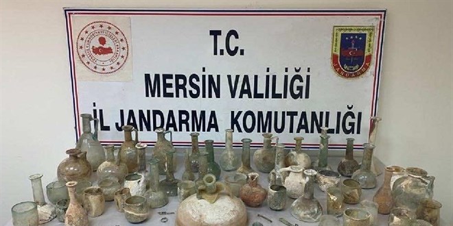 Mersin'de tarihi eser operasyonu: 2 gzalt