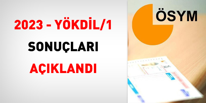 2023-YÖKDİL/1 sonuçları açıklandı
