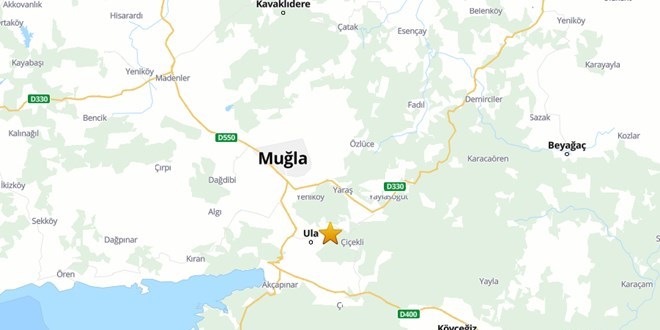 Muğla'da 3,9 büyüklüğünde iki deprem