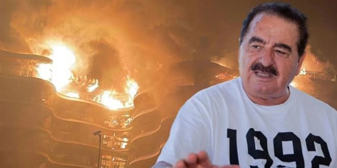 İbrahim Tatlıses'ten yangın sonrası paylaşım: Komşularıma geçmiş olsun