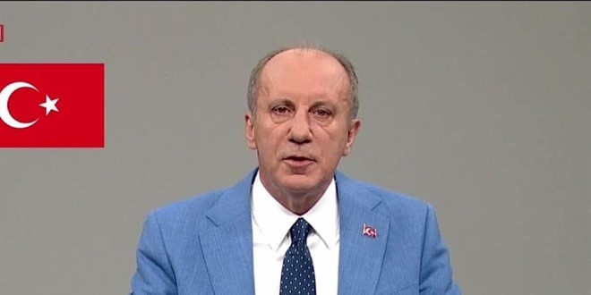 Cumhurbaşkanı adayı İnce, TRT'deki propaganda konuşmasını yaptı