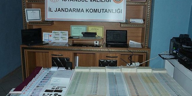 Jandarmadan sahte evrak operasyonu
