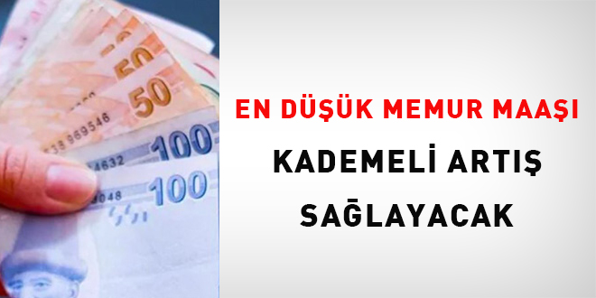 En düşük memur maaşı kademeli artış sağlayacak