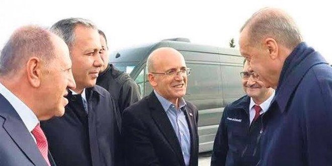 Mehmet Şimşek'ten Erdoğan'a tebrik mesajı