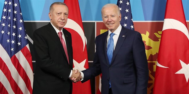 Cumhurbakan Erdoan ve Biden bu akam grecek