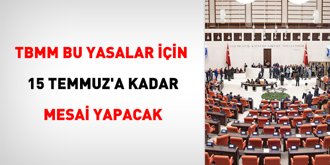 Erdoğan'ın verdiği müjdelerin yasalaşması için TBMM çalışacak