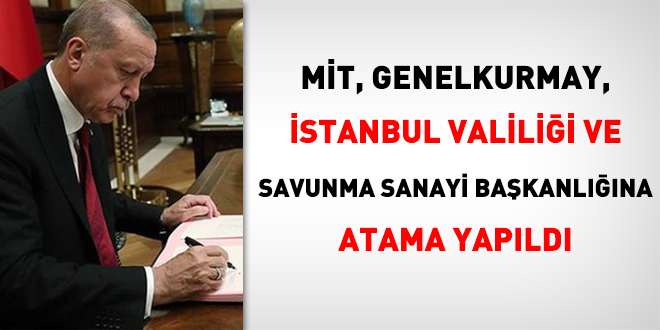 Kritik kadrolara atama yapıldı