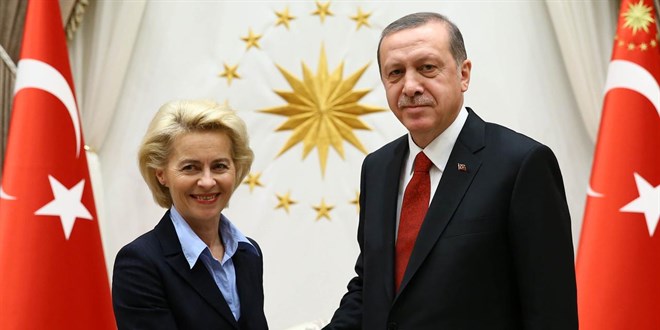 Cumhurbaşkanı Erdoğan, AB Komisyonu Başkanı ile görüştü