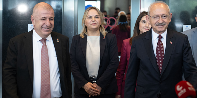 Ümit Özdağ, CHP Genel Başkanı Kılıçdaroğlu'nu ziyaret etti