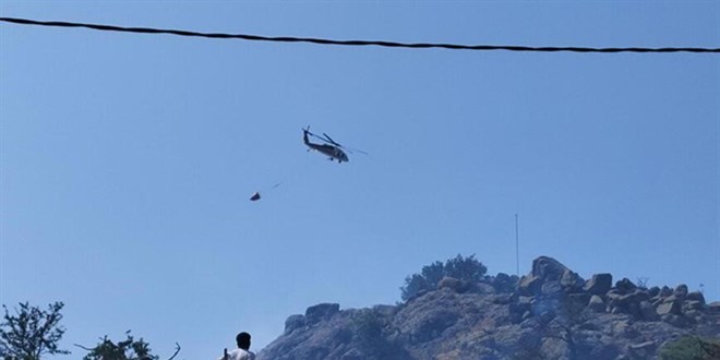 Bodrum'da yangın: 20 dönüm makilik zarar gördü