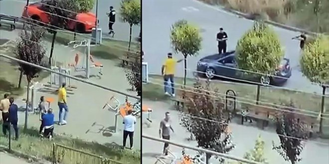 Gebze'de dehşet anları! Çocuk parkında silahlı çatışma çıktı