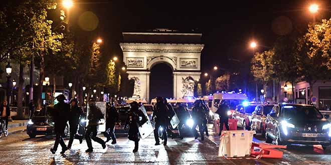 Fransa'da olayl protestolarn 5. gecesinde 121 kii gzaltna alnd