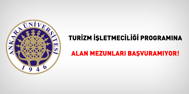 Turizm işletmeciliği programına alan mezunları başvuramıyor!