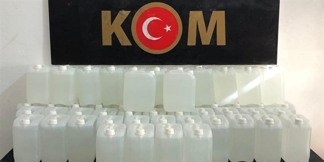 Gaziantep'te 14 ton etil alkol ele geirildi