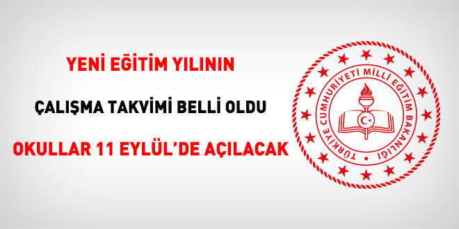 Yeni eğitim öğretim yılı hangi tarihte başlayacak? MEB açıkladı